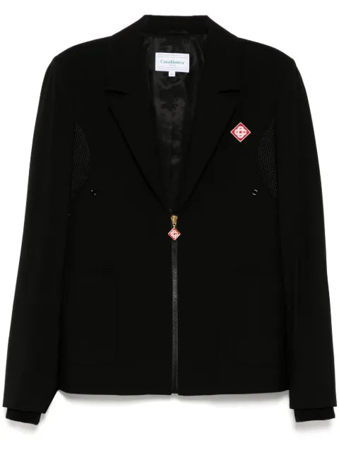 Casablanca zip-up mesh-panel jacket