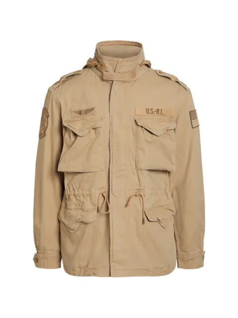 Polo Ralph Lauren patch-detail hooded military jacket