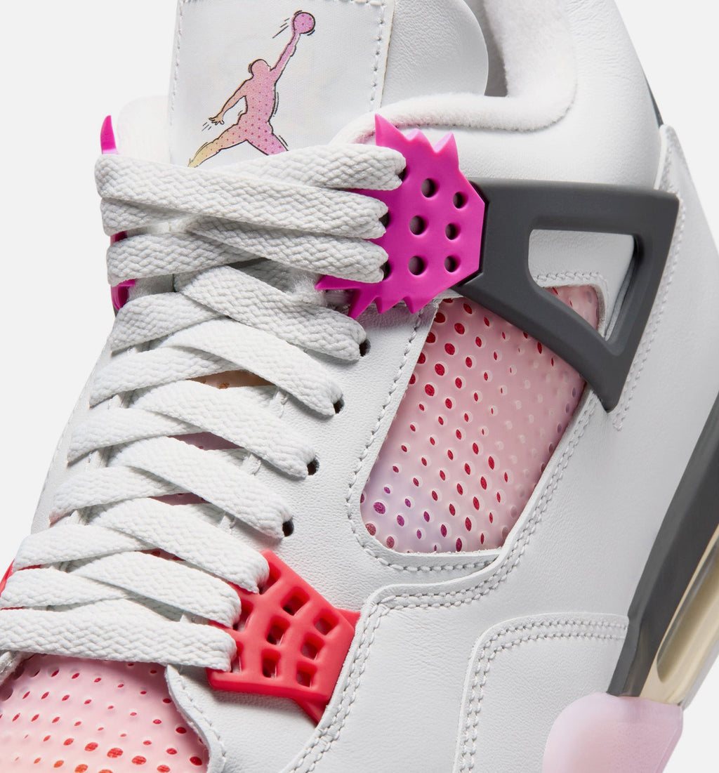 Air Jordan 4 Retro Comic Men's – Off White/Fire Pink/Anthracite